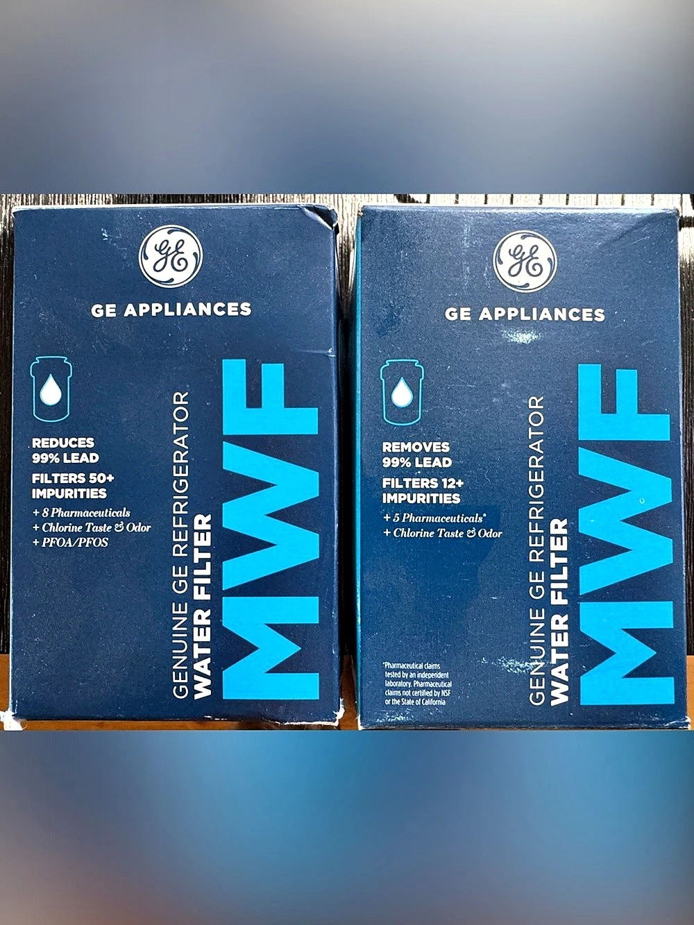 Two GE Appliances MWF Genuine Refrigerator Water Filters